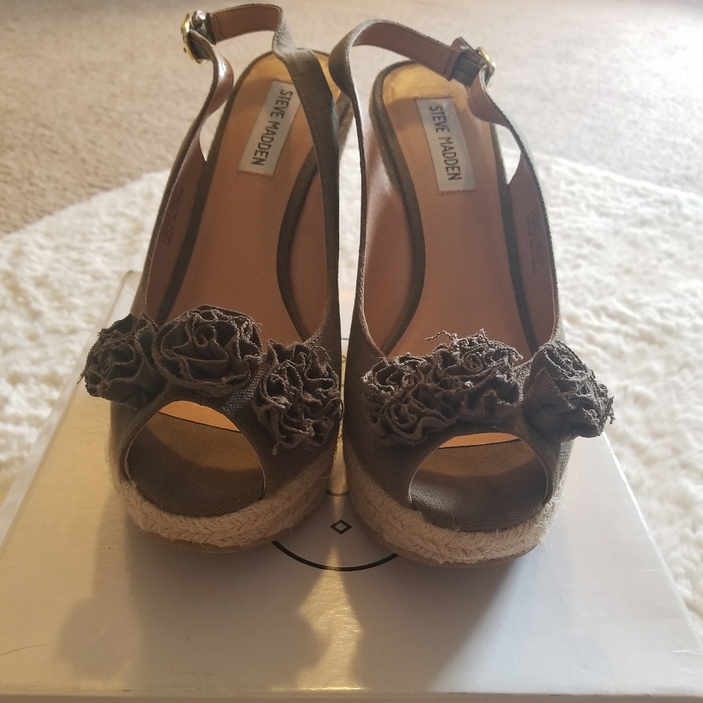 Steve Madden Olive Fab Espadrilles Sz 9.5